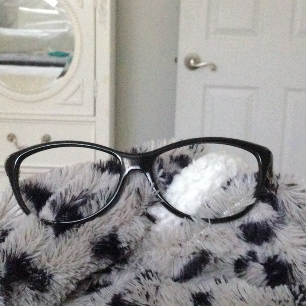 Used black eyeglasses,  Cuccoi no  lens , only the frame.